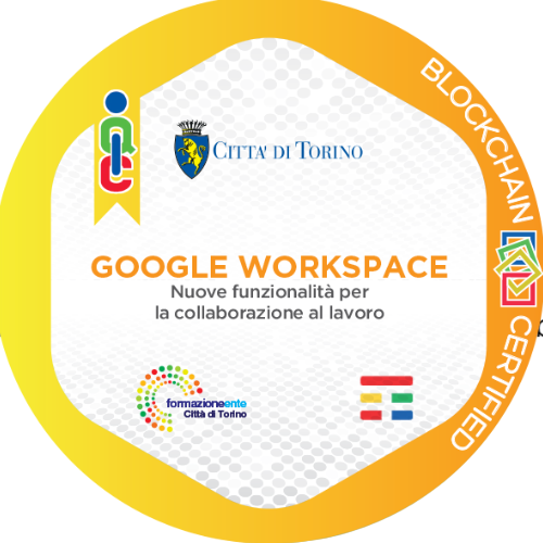 Formazione Google workspace - Elementi di base.